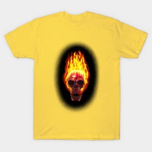 Flaming skull T-Shirt